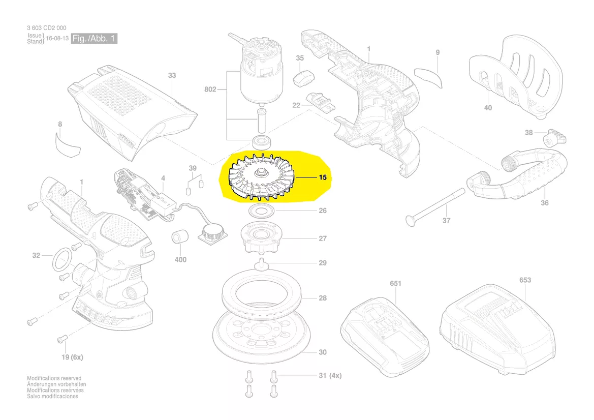 Ventilateur réf. 1 619 PA9 879